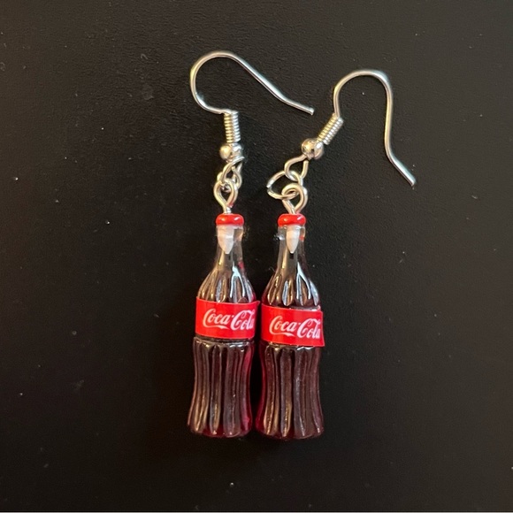 Coca Cola Earrings - Picture 1 of 1